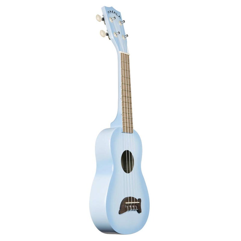 Kala Light Blue Burst Dolphin Makala Soprano Ukulele - MK-SD/LBLBURST Bundle with a Tuner and Polishing Cloth - Image 3